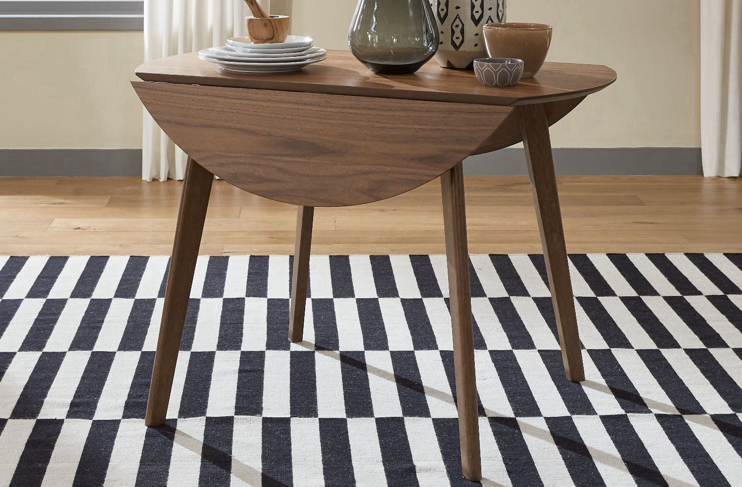 Walnut Drop Leaf Table<br />